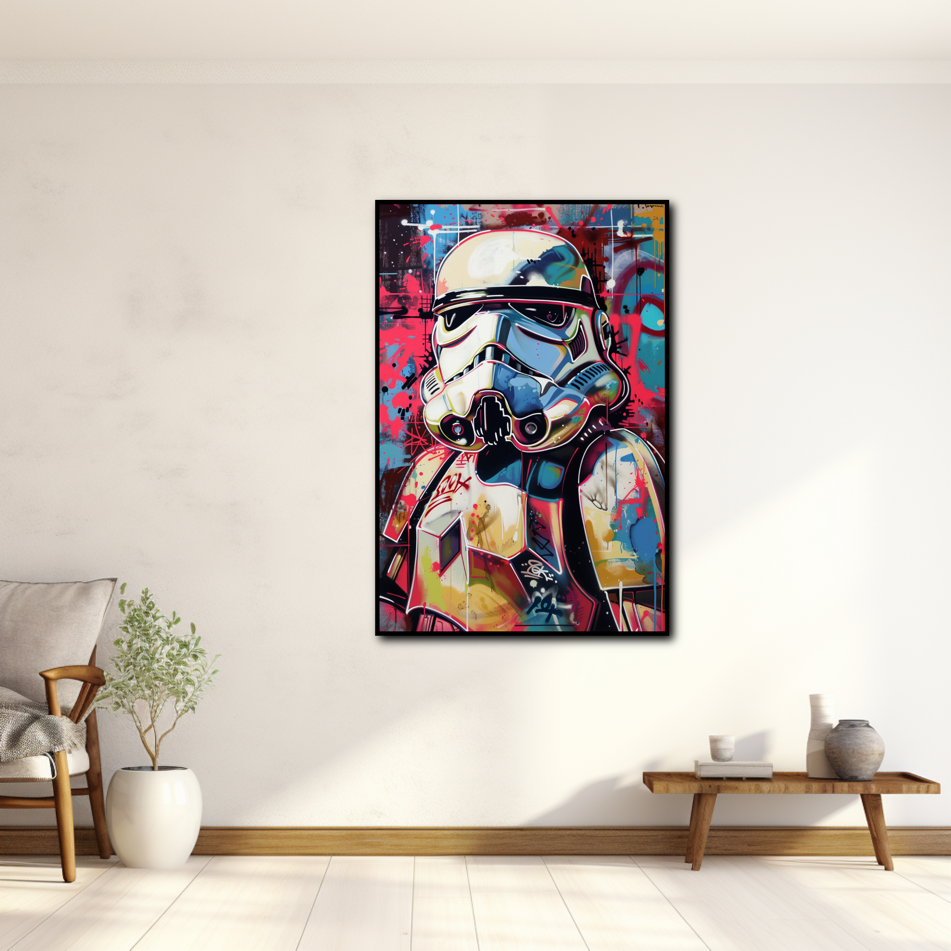 Tableau Stormtrooper Star Wars Street Art Pop