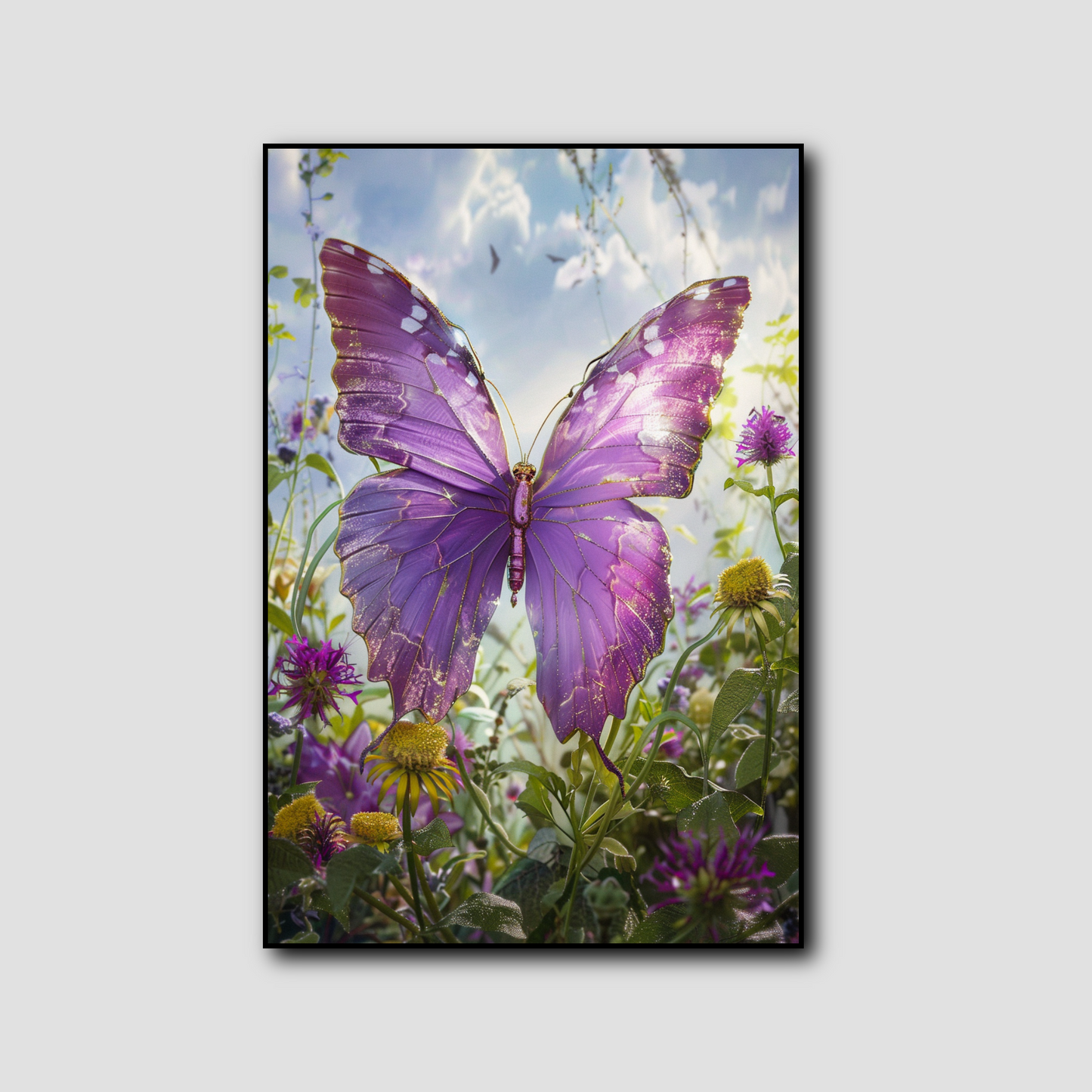 Tableau Papillon Pourpre