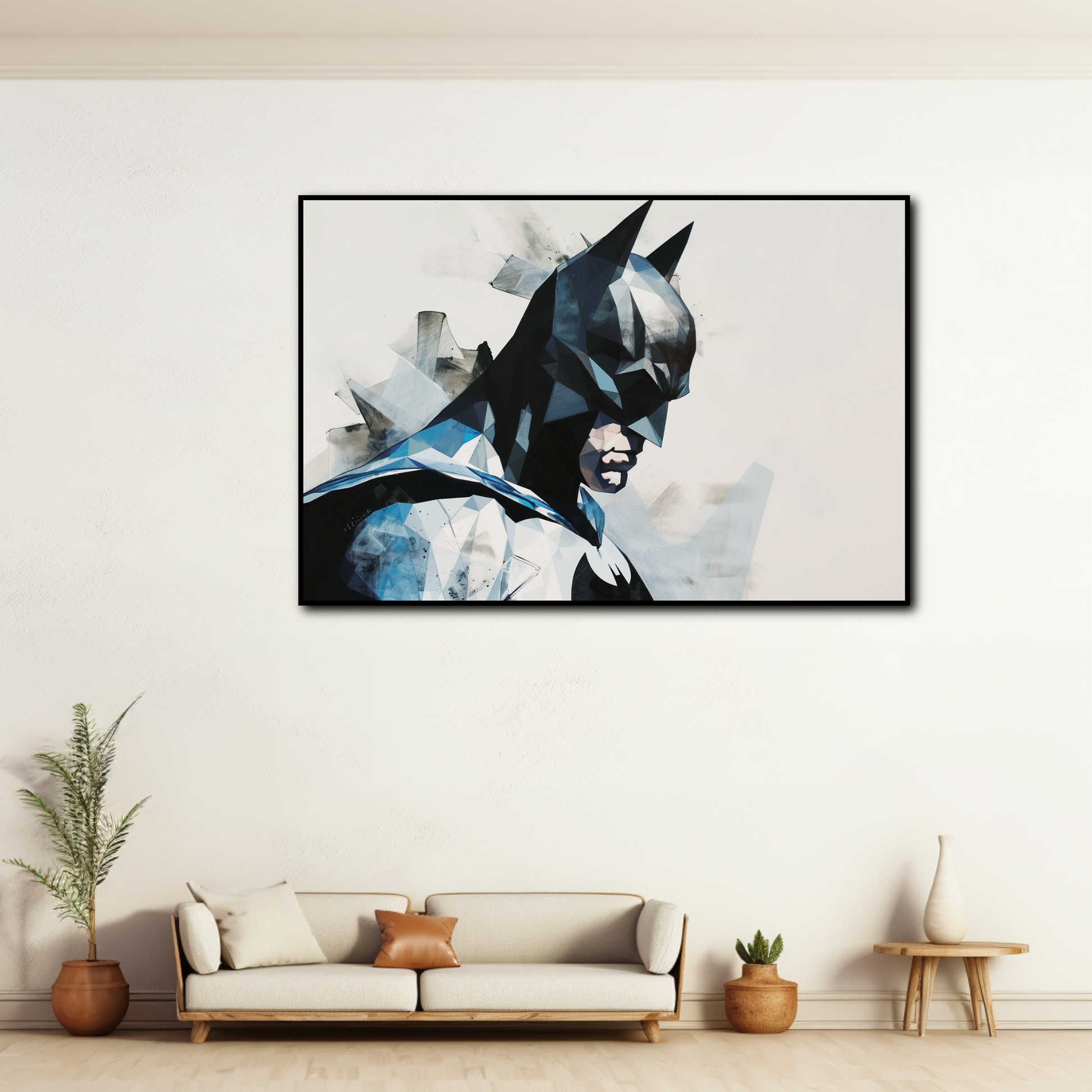 Tableau déco Batman super héros Dc Comics Polygonal