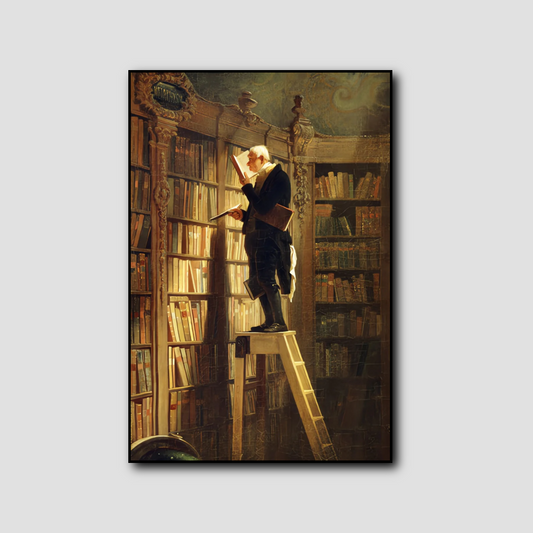 Le rat de bibliothèque - Carl Spitzweg