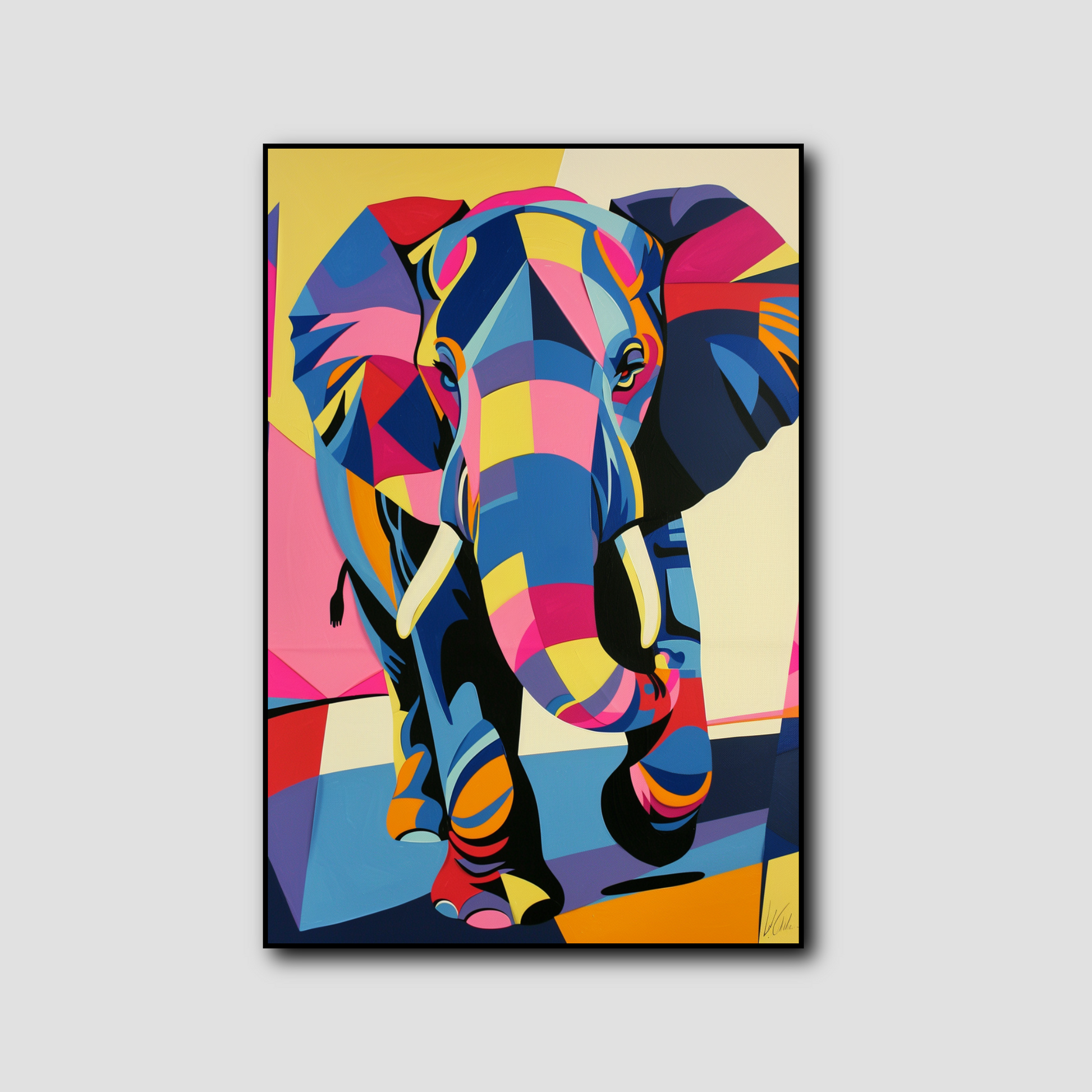 Tableau Éléphant Pop Art