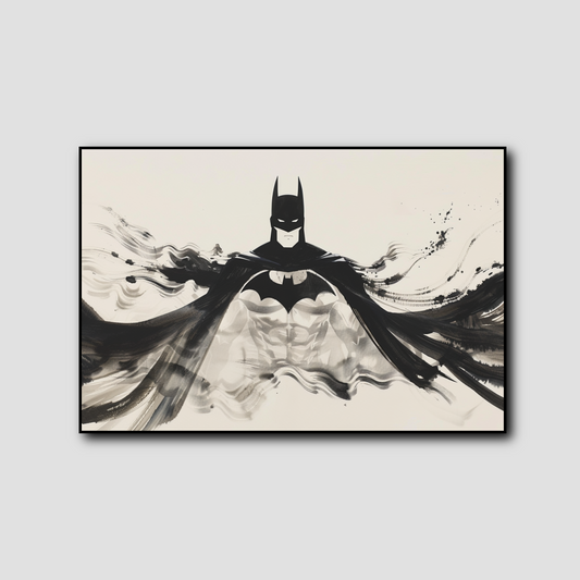 Tableau déco Batman Dc-Comics Encre chinoise