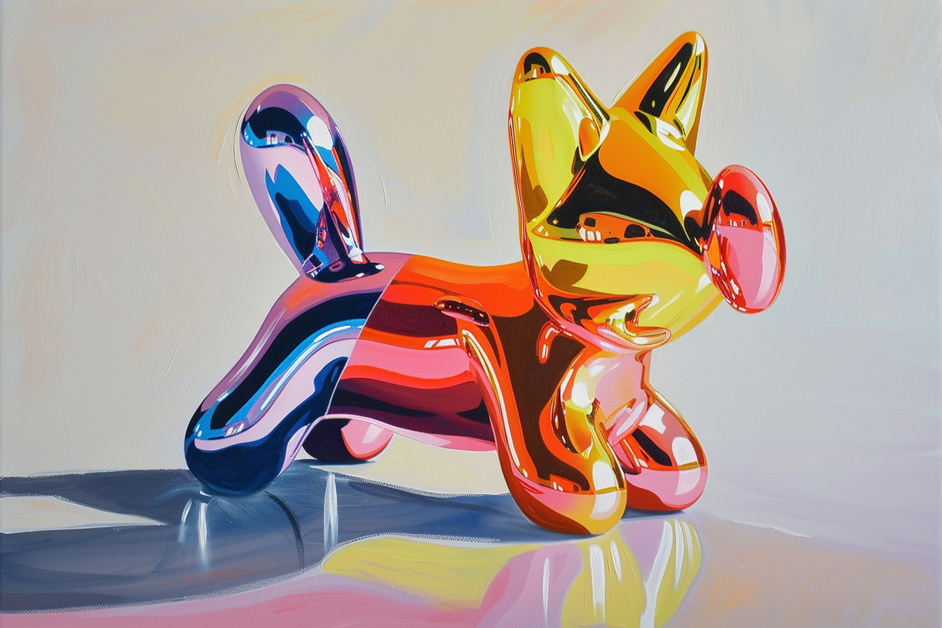 Toile Ballon style Jeff Koons