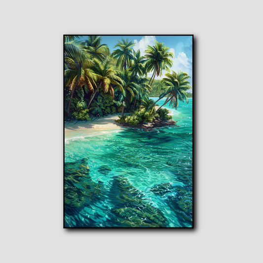 Tableau Île tropicale