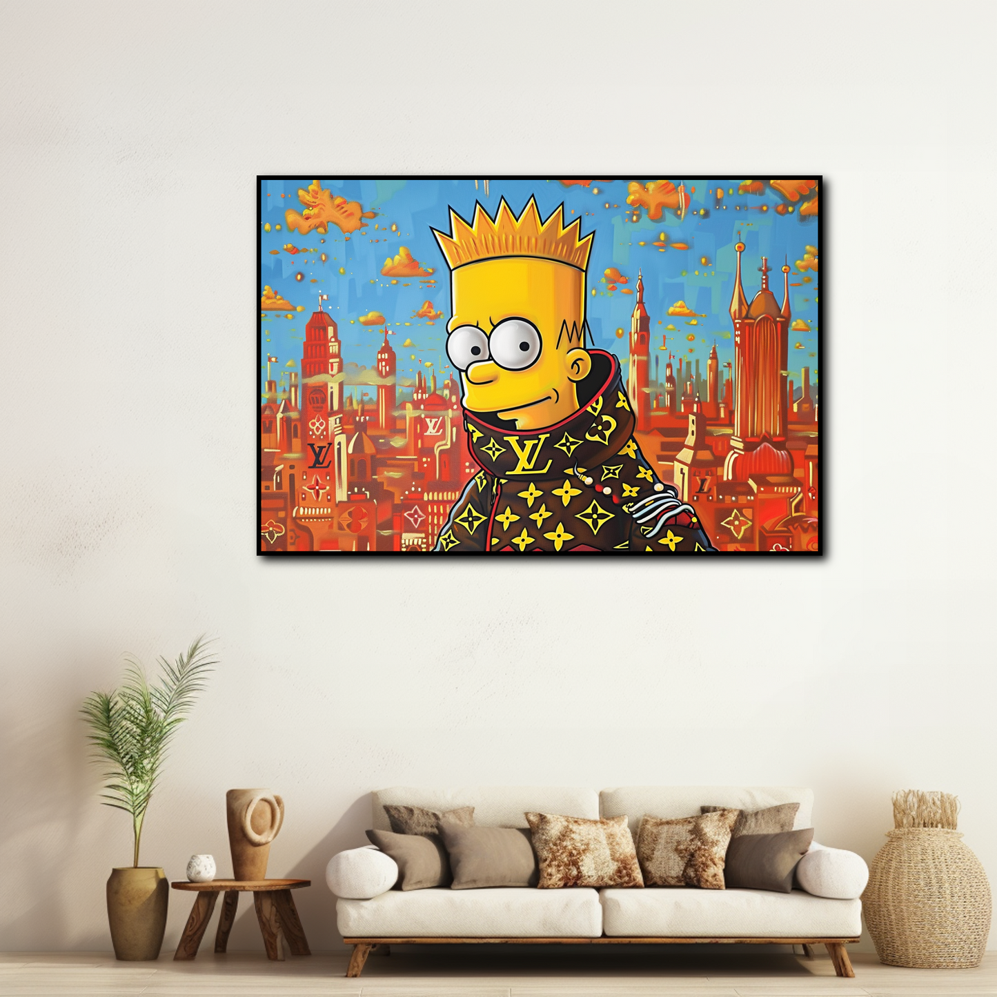 Tableau Bart Simpson Louis Vuitton