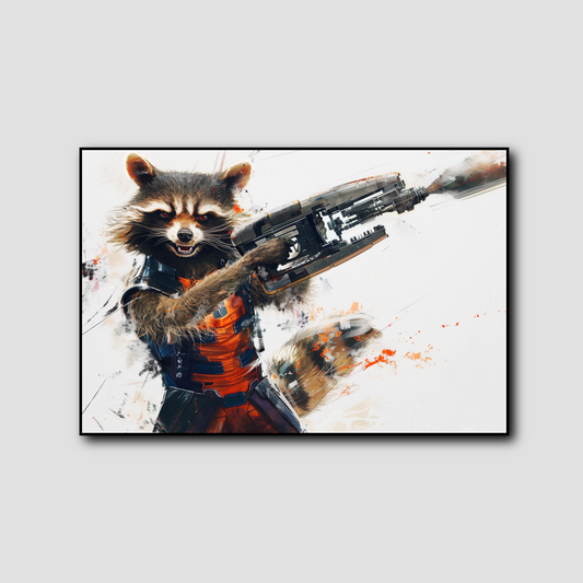 Tableau Rocket Raccoon des gardiens de la galaxie – Marvel