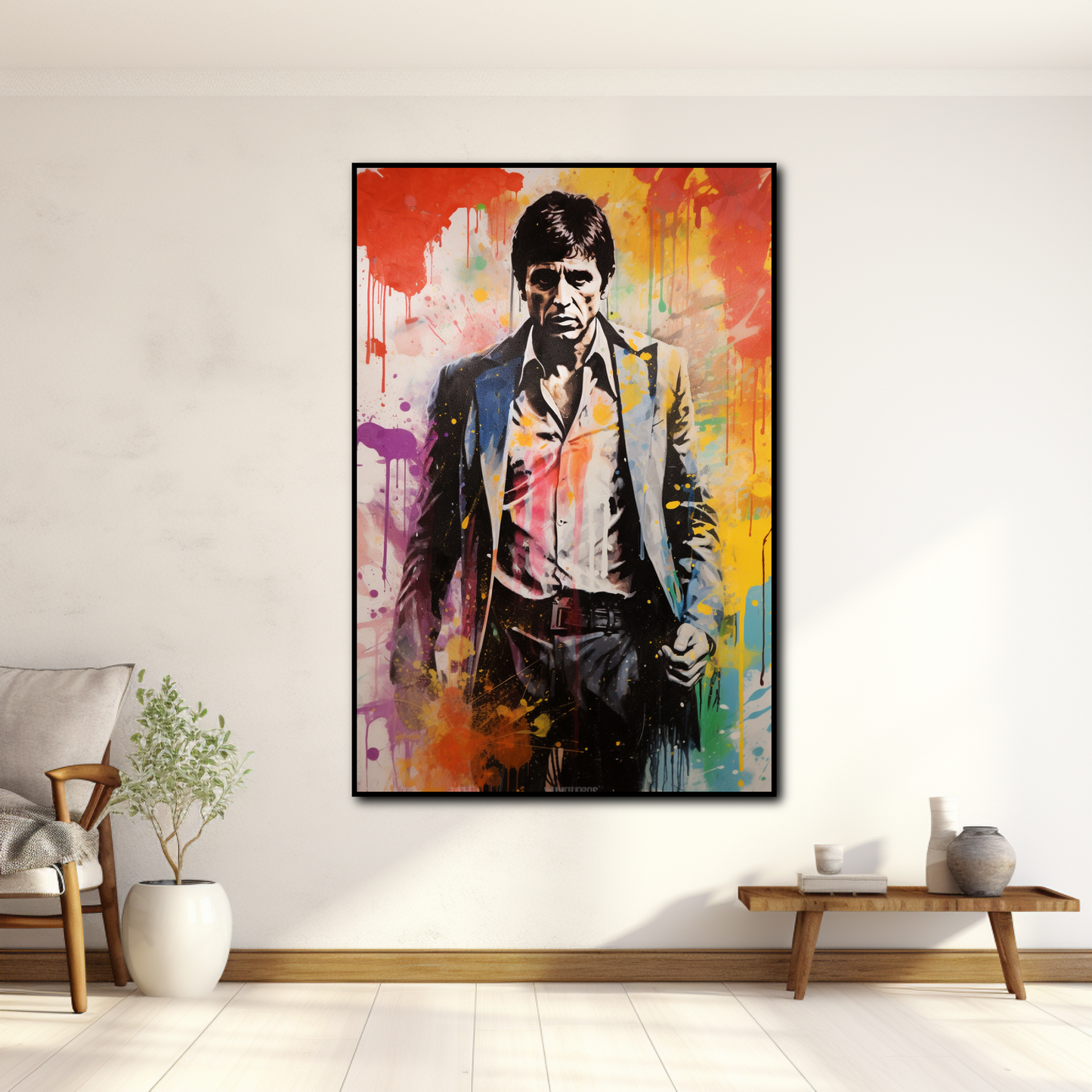 Tableau Tony Montana Street Art 