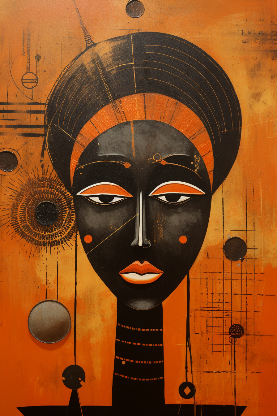 Tableau Dessin Africain