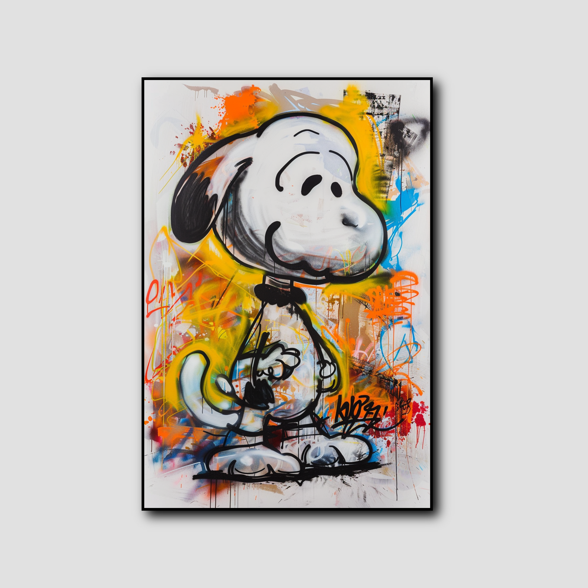 Tableau Street Art Snoopy