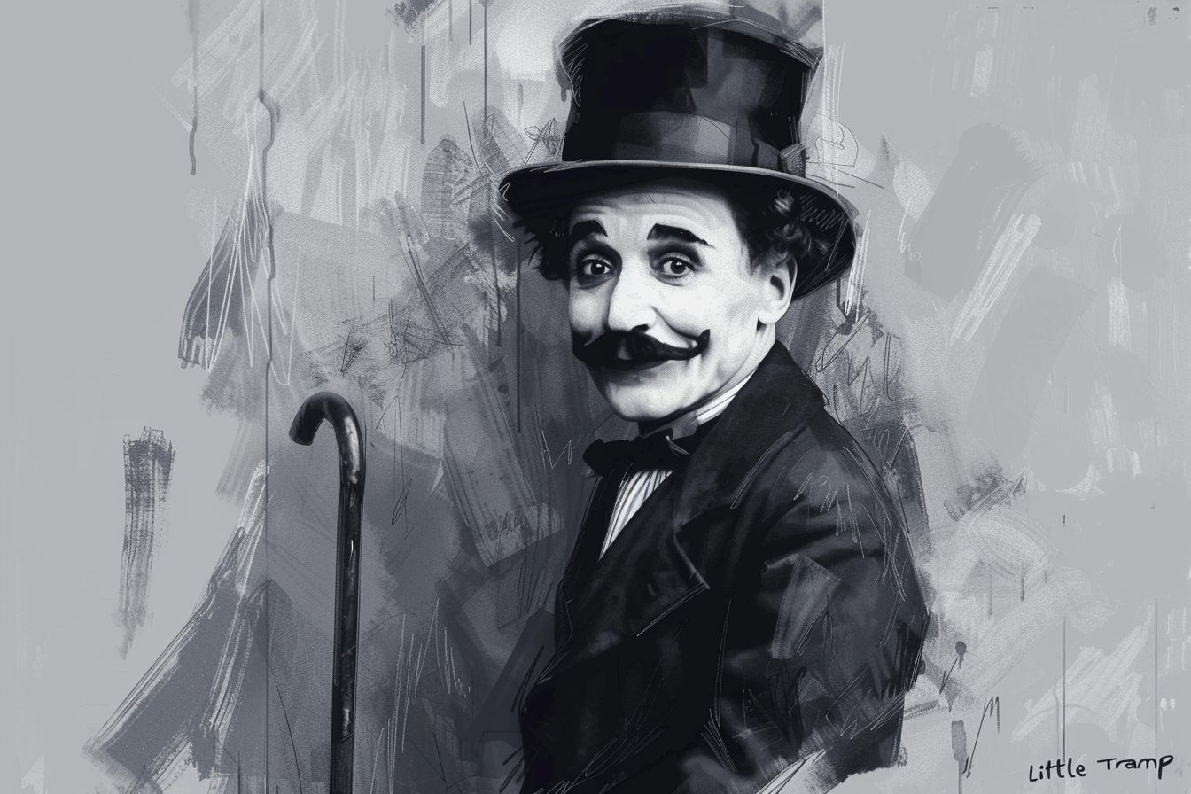 Tableau Charlie Chaplin Art