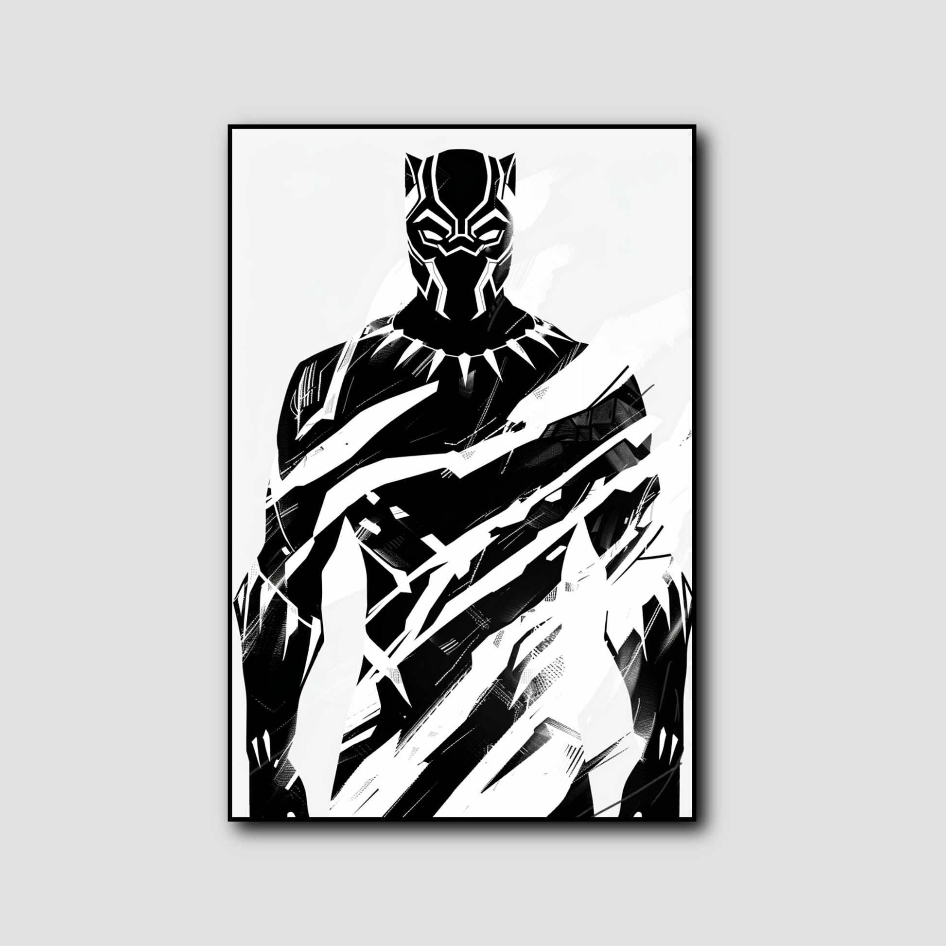 Tableau déco Black Panther minimaliste