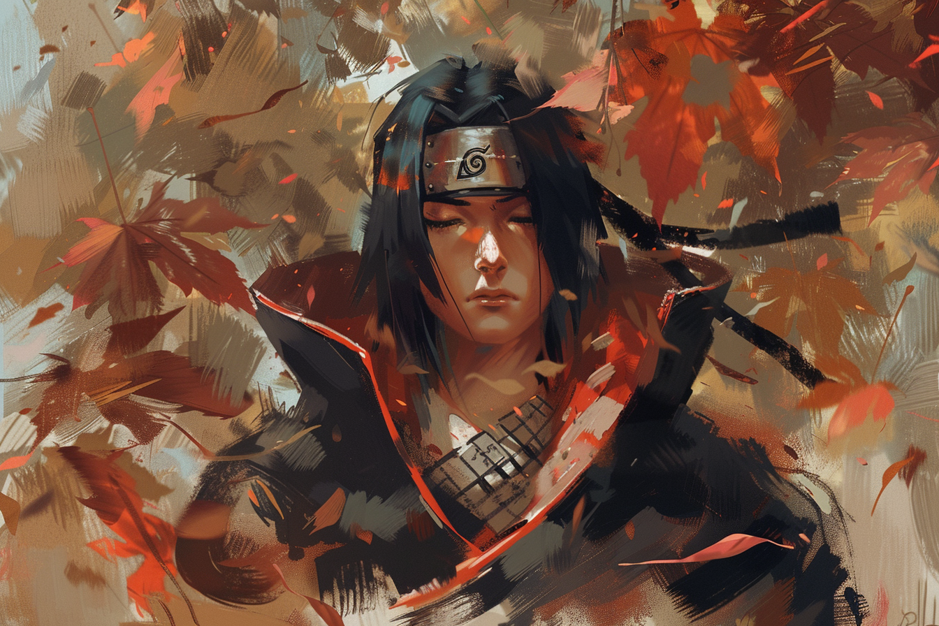 Tableau Naruto Itachi Sérénade d'Automne