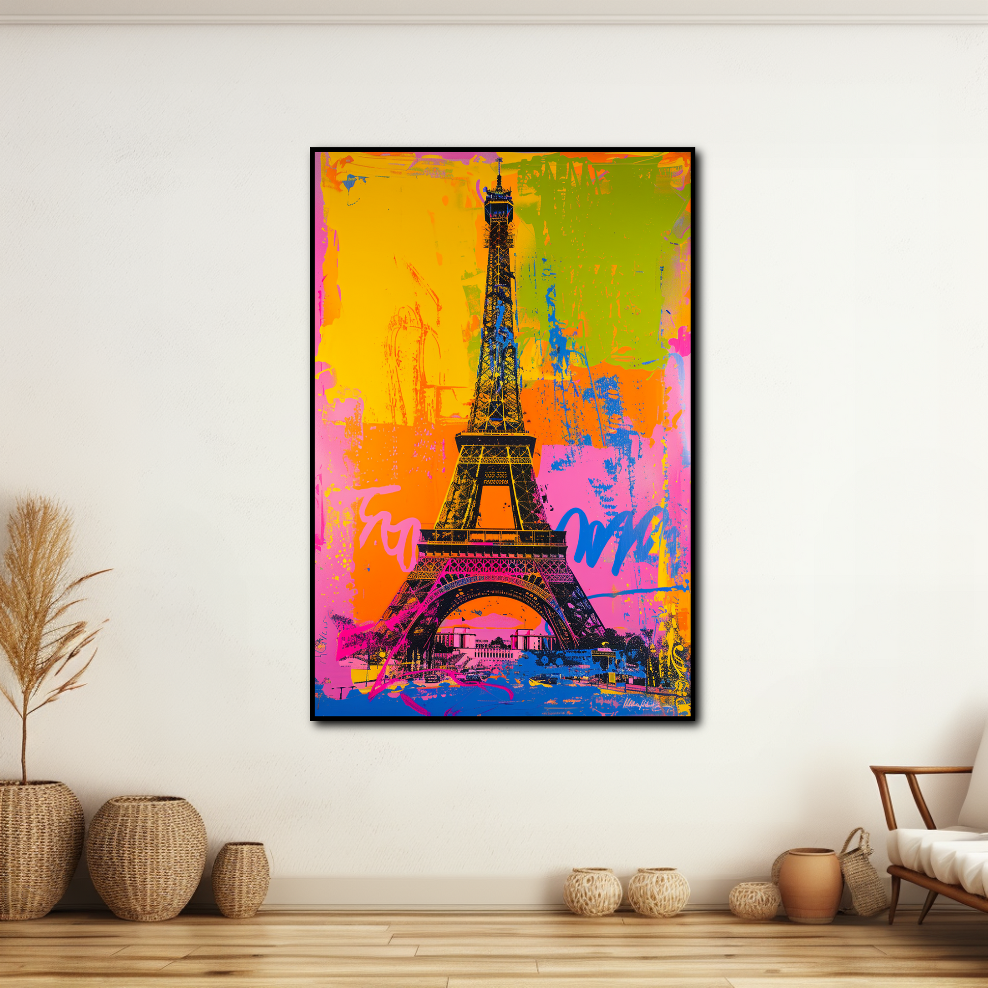 Tableau Tour Eiffel Coloré