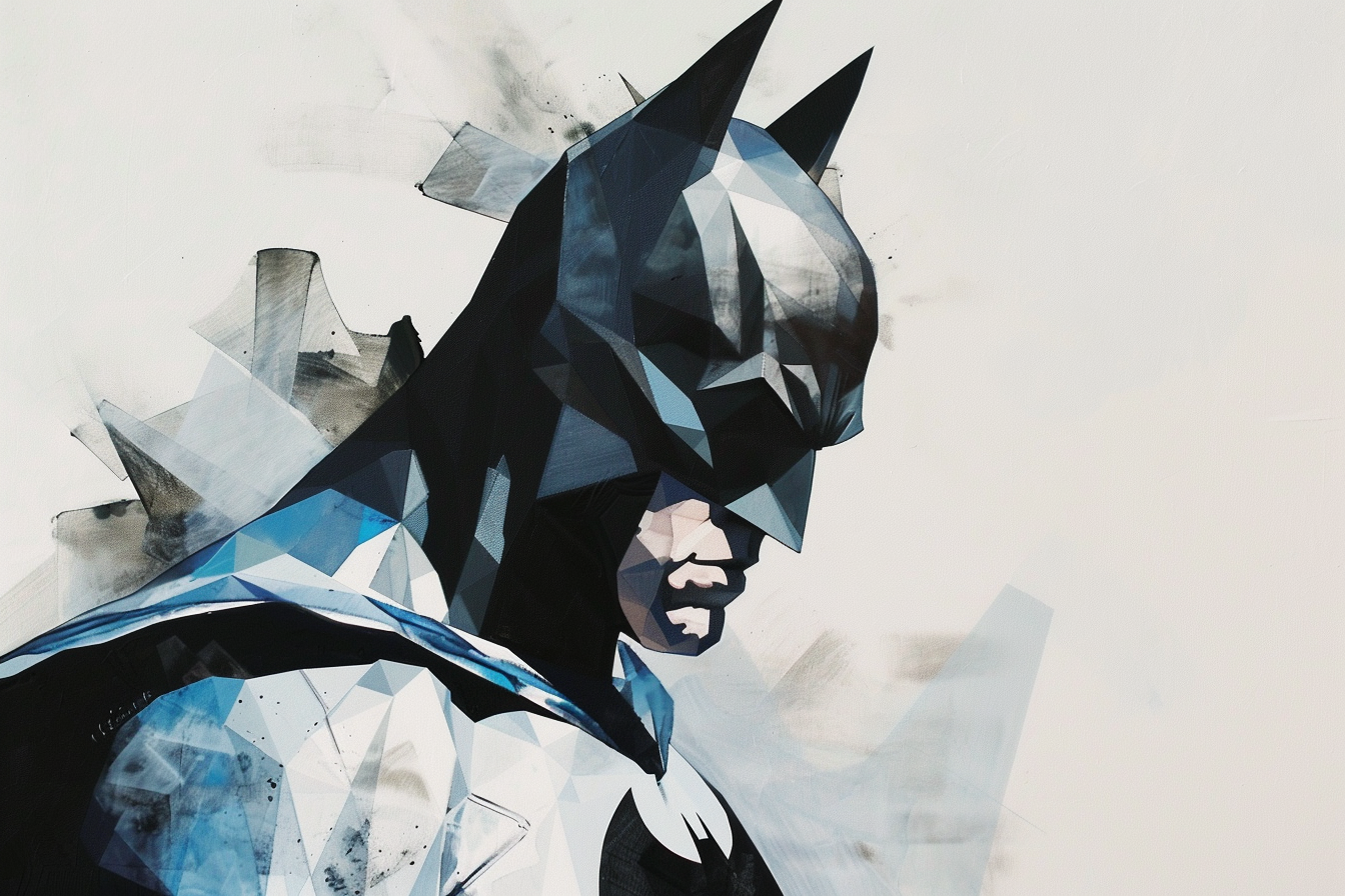 Tableau déco Batman super héros Dc Comics Polygonal