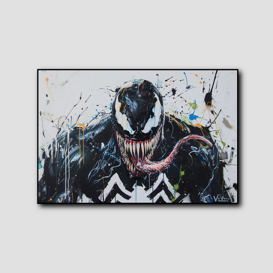 Tableau déco Venom Street art graffiti comics Marvel