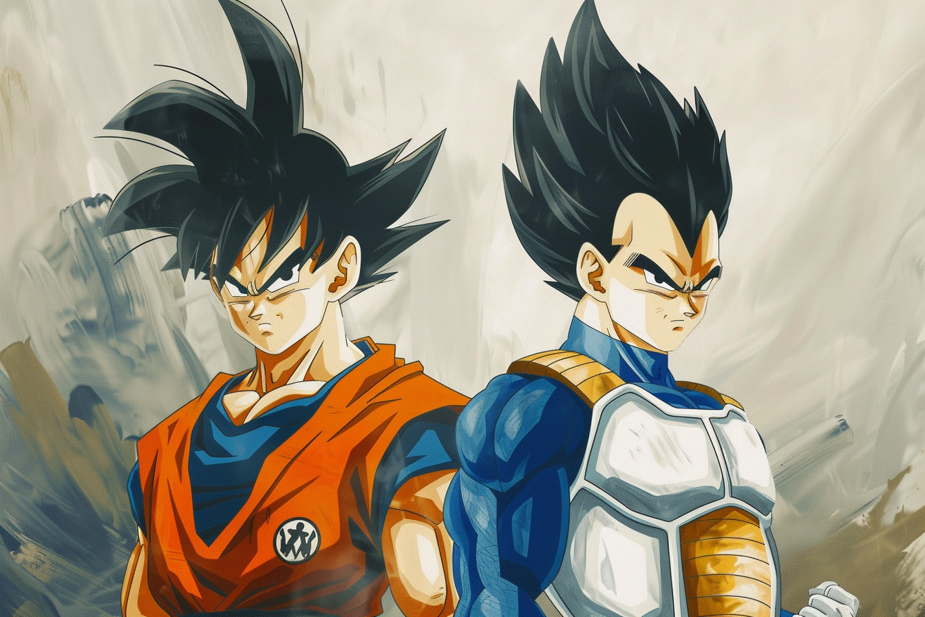 Tableau Dragon Ball Sangoku & Vegeta