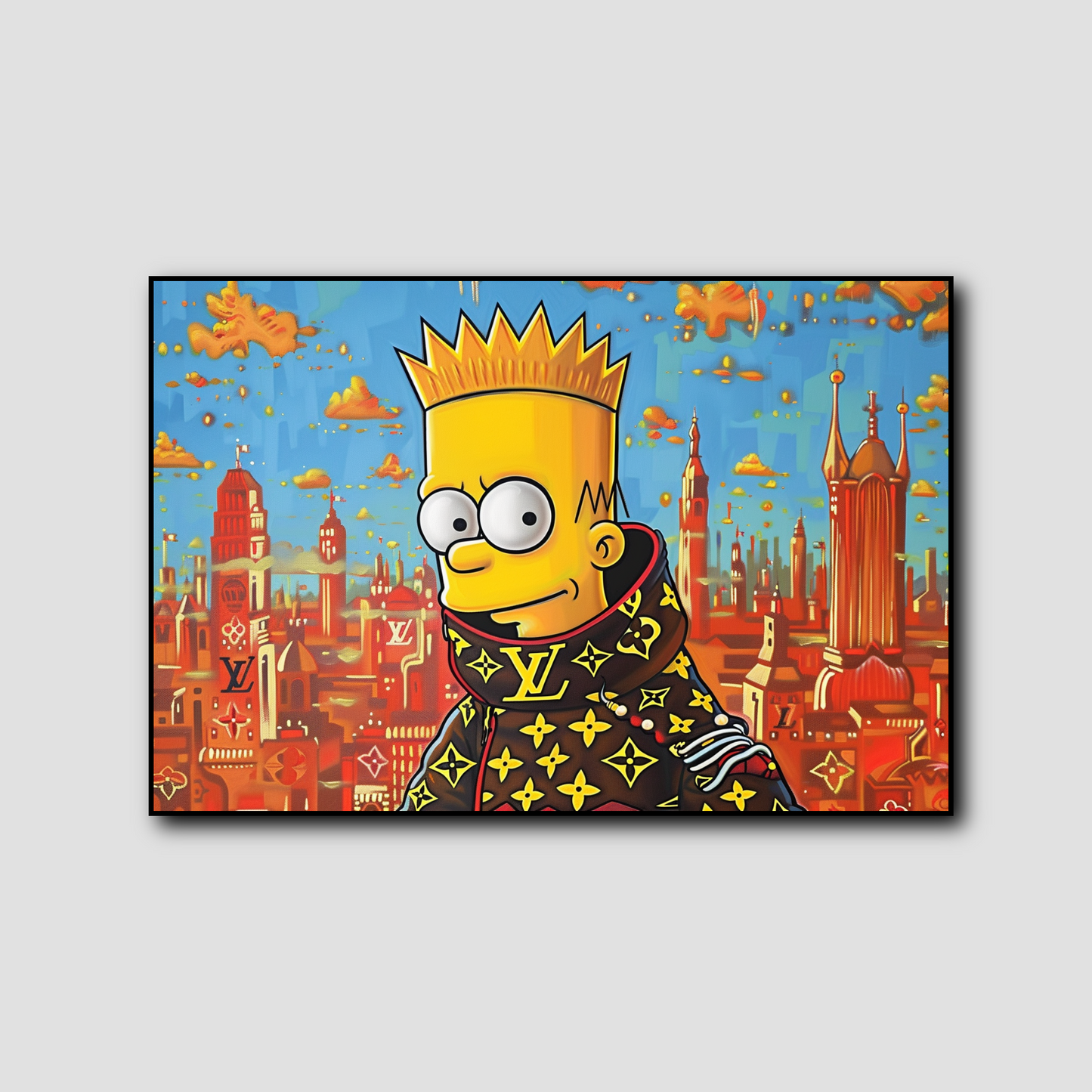 Tableau Bart Simpson Louis Vuitton