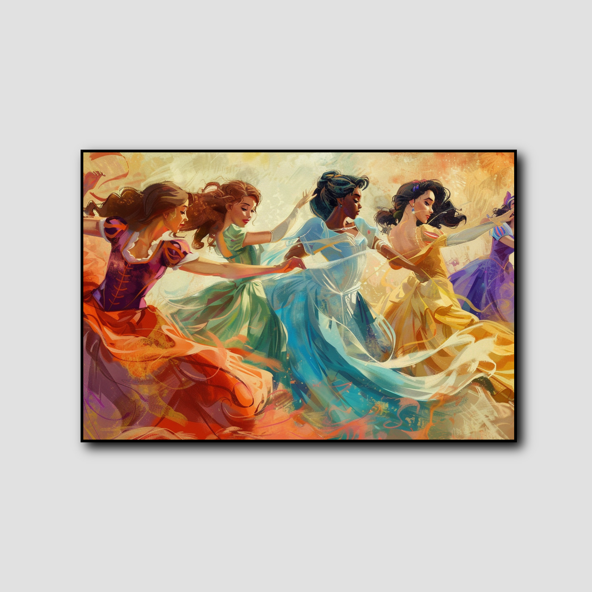 Tableau Disney Princesses Valse Endiablée