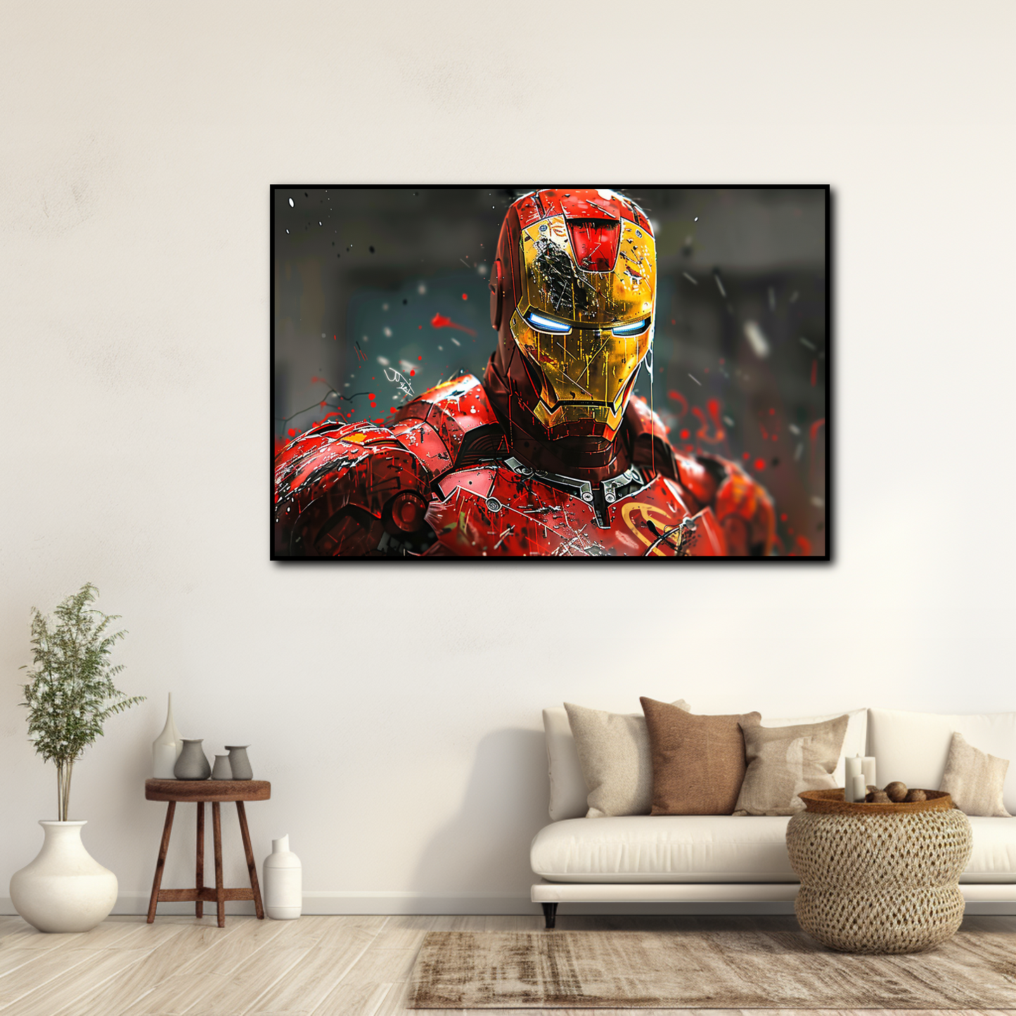 Tableau Iron Man street art