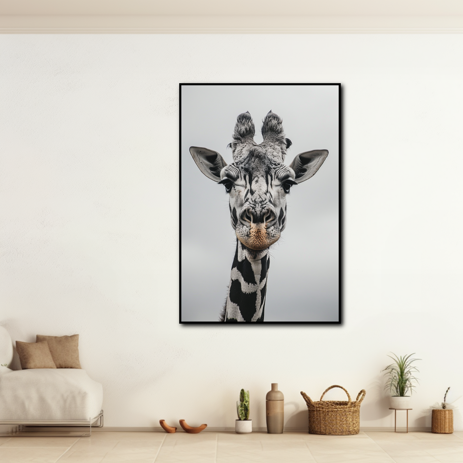 Tableau Girafe Rigolote