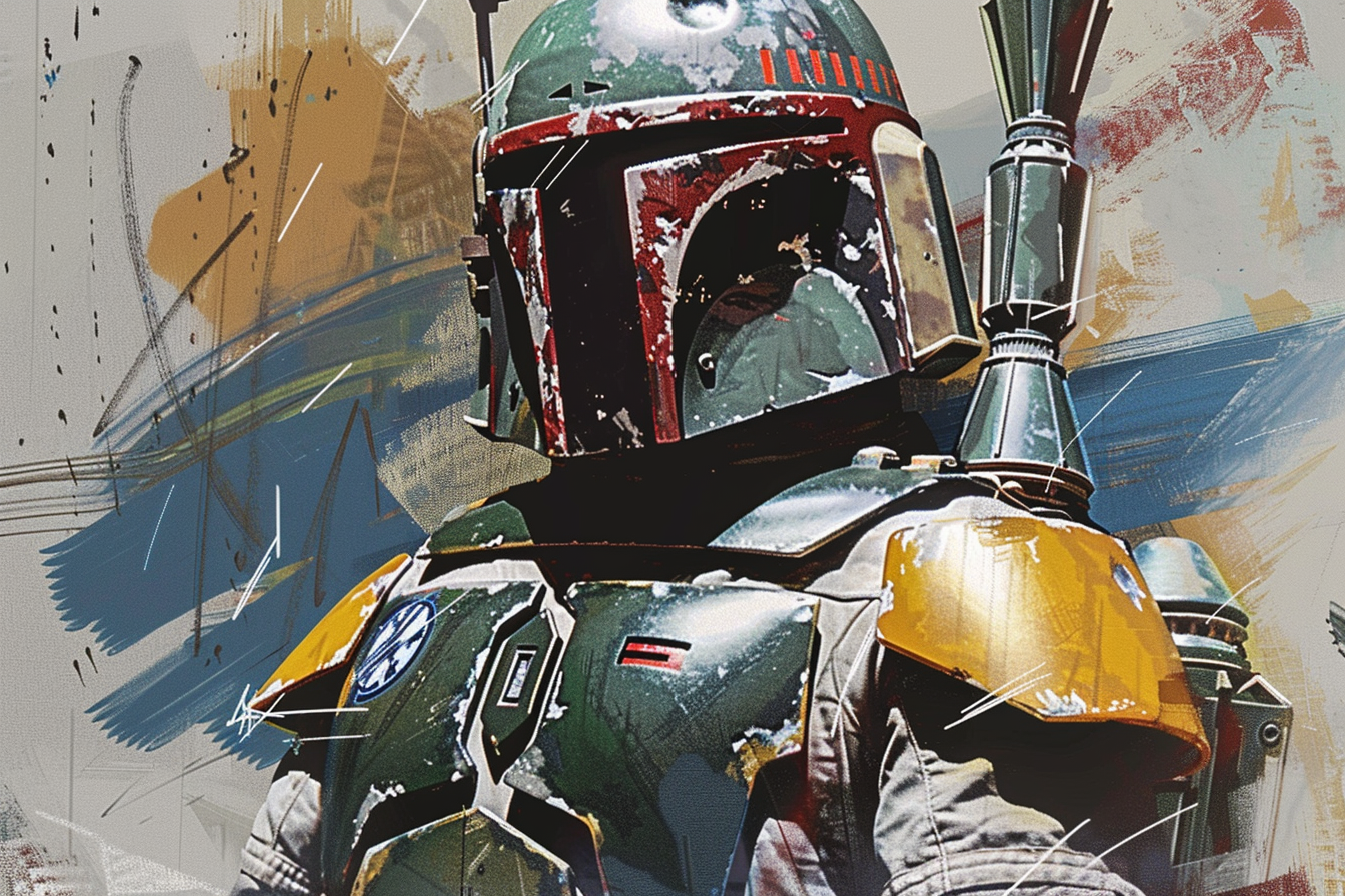 Tableau déco Boba Fett de Star Wars