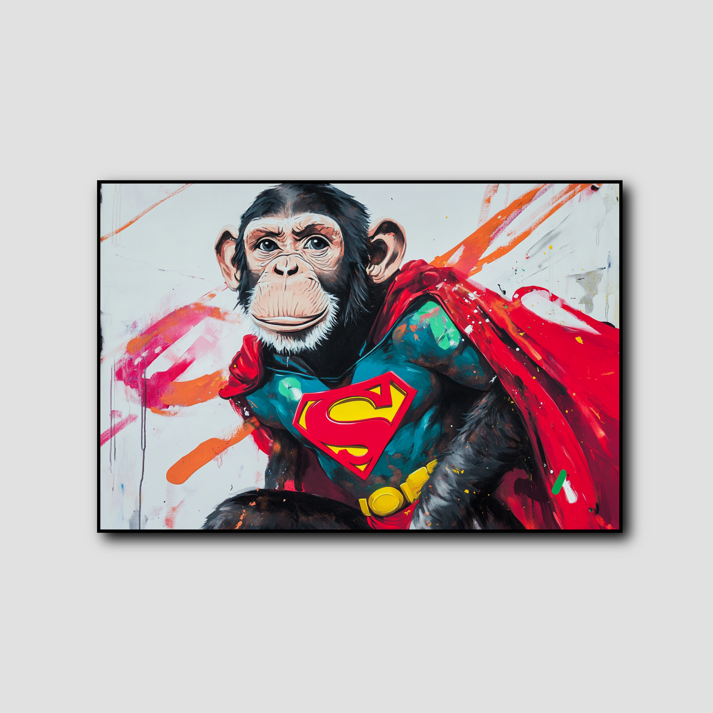 Tableau déco Singe Superman