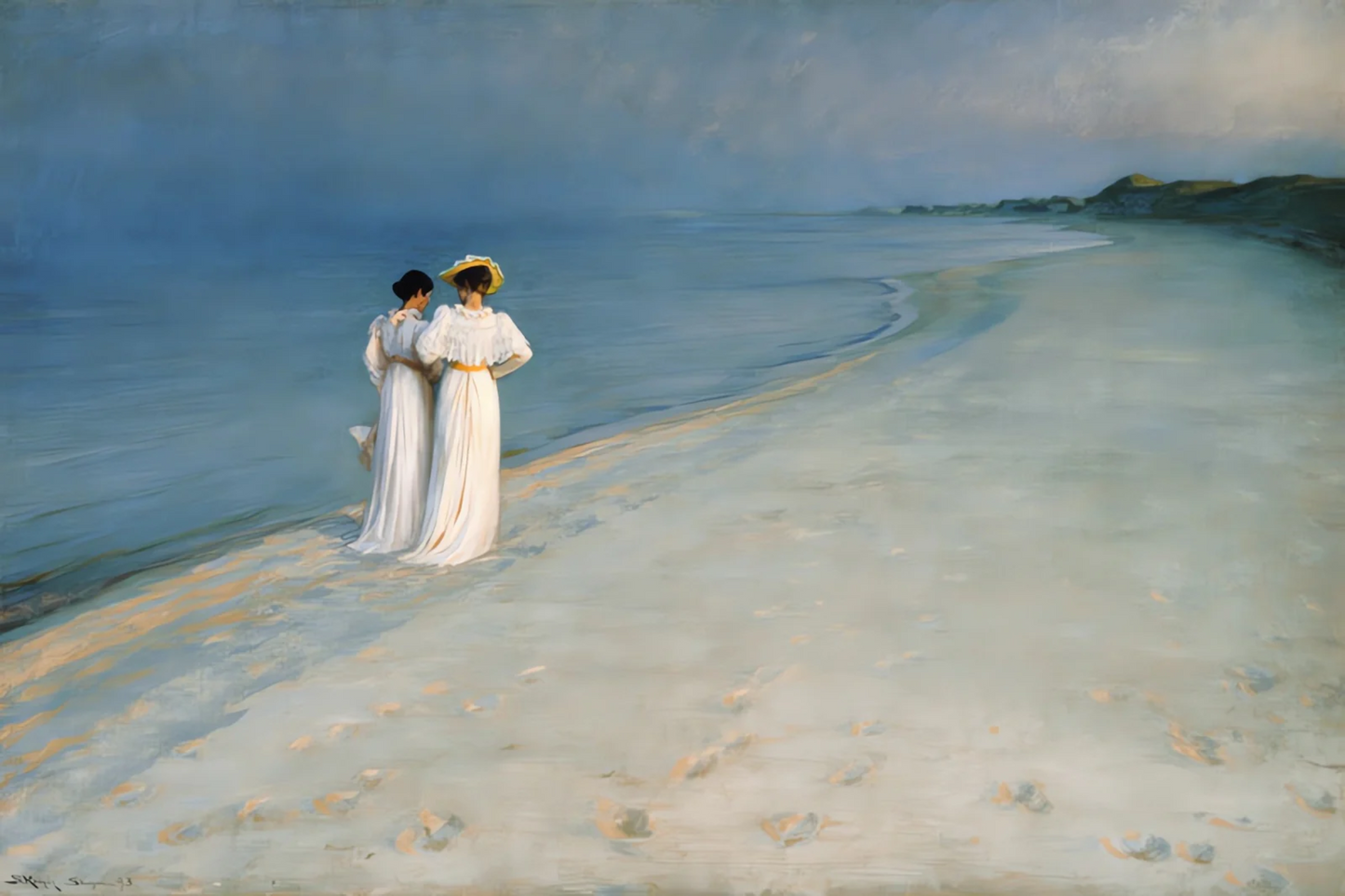 Après-midi d'été sur la plage Skagen - Peter Severin Kroyer