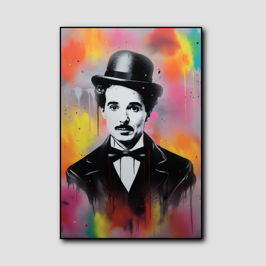 Tableau Street Art Charlie Chaplin