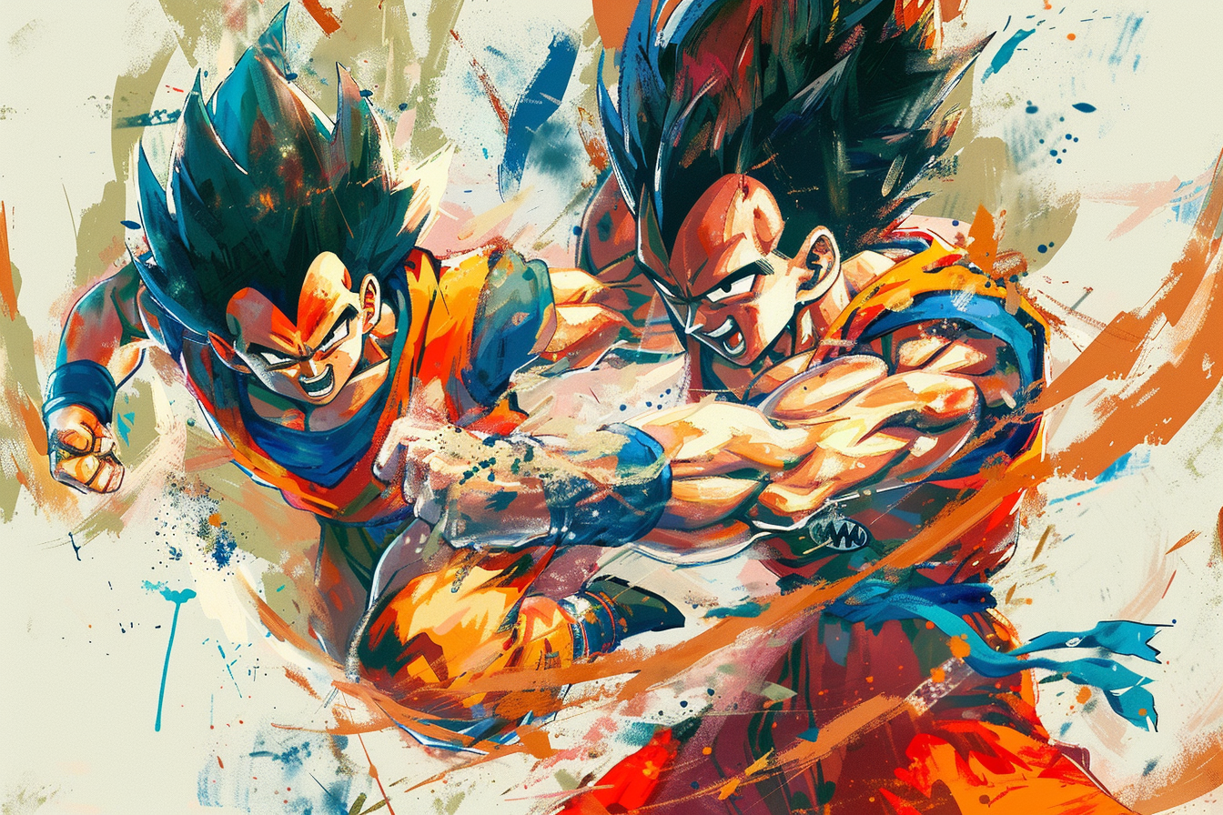 Tableau Dragon Ball Combat