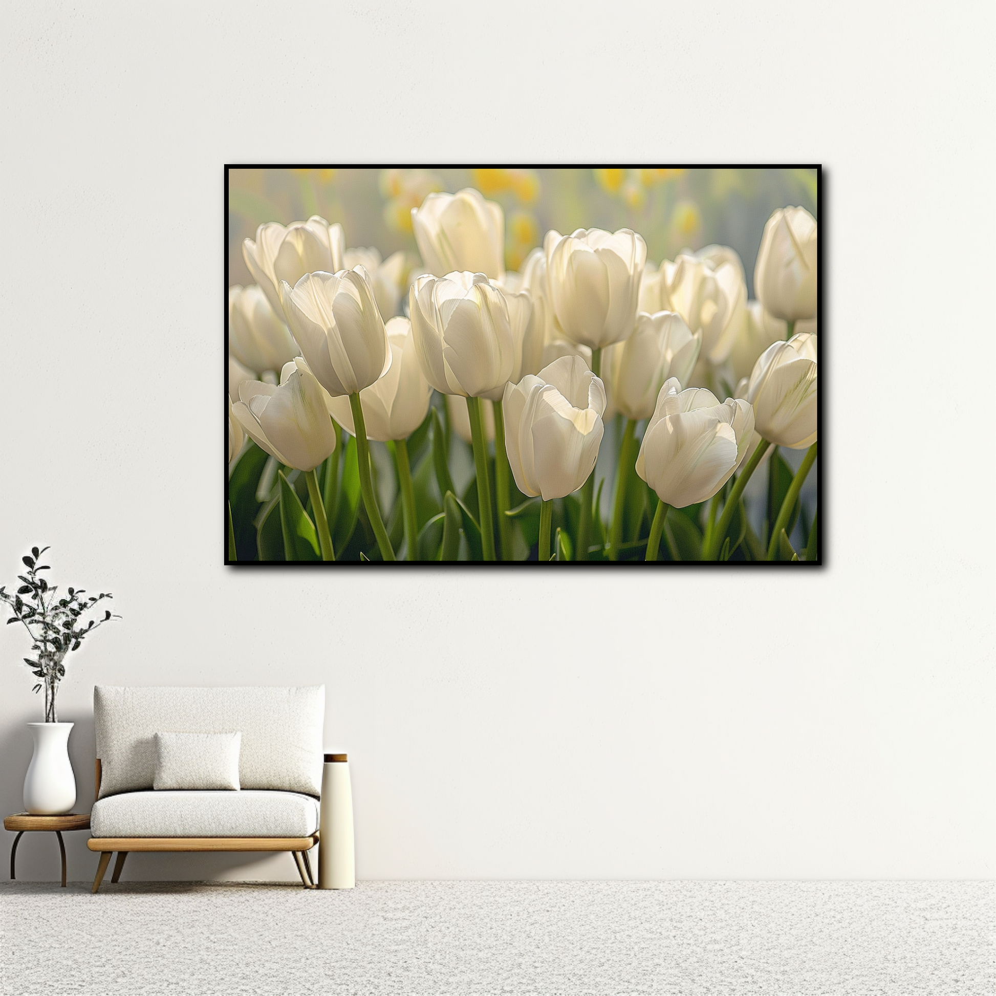 Tableau Tulipes Blanches