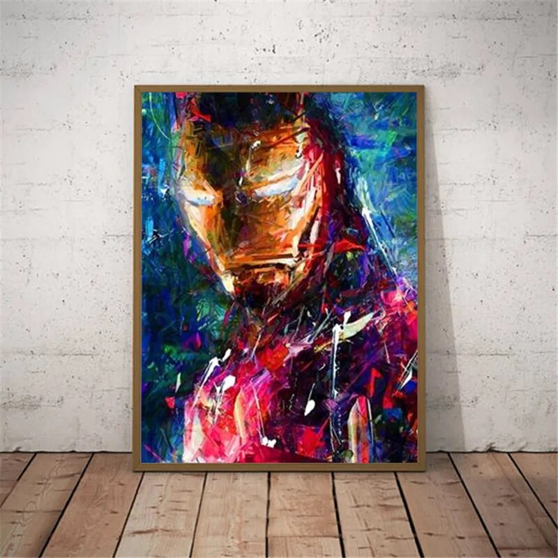 Tableau Street Art Iron Man