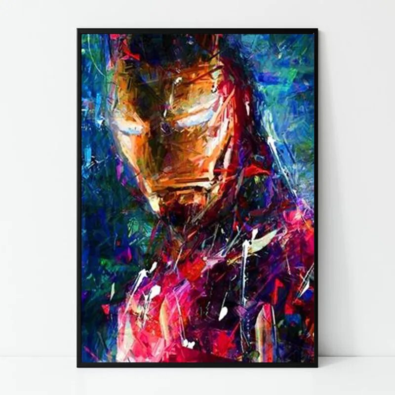 Tableau Street Art Iron Man