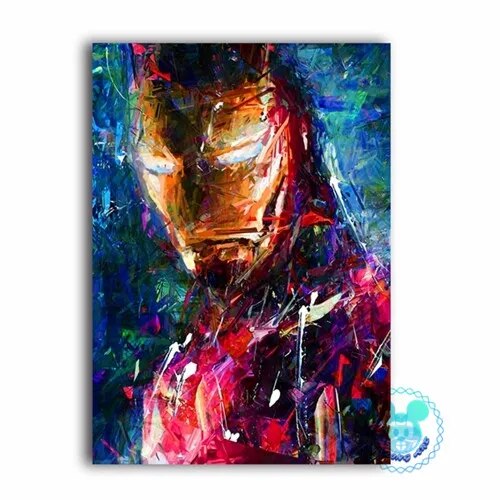 Tableau Street Art Iron Man