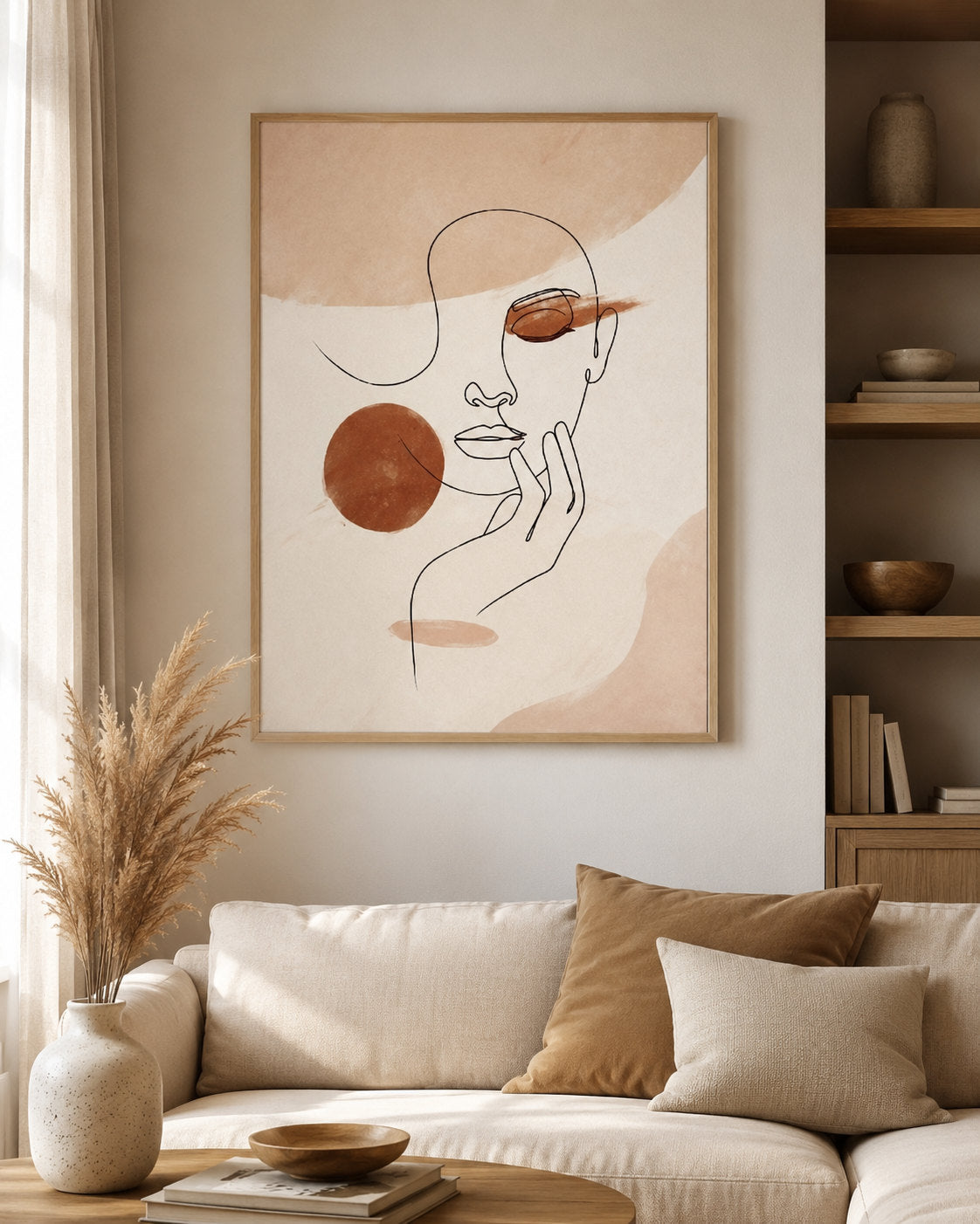 Tableau Peinture Moderne Visage