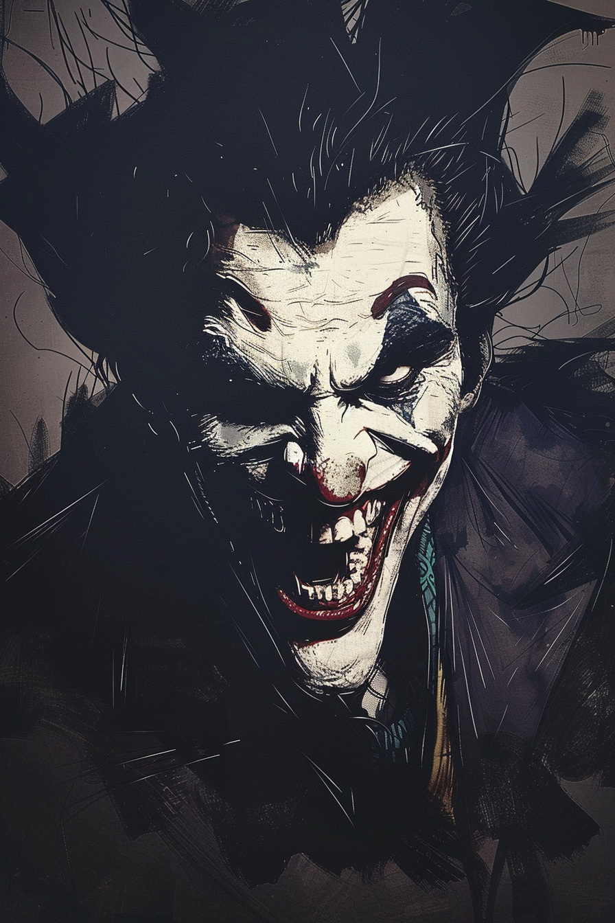 Tableau Joker Laughing