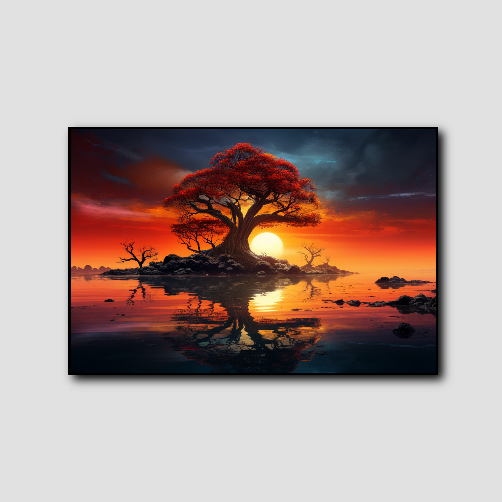 Tableau Arbre Couché de Soleil