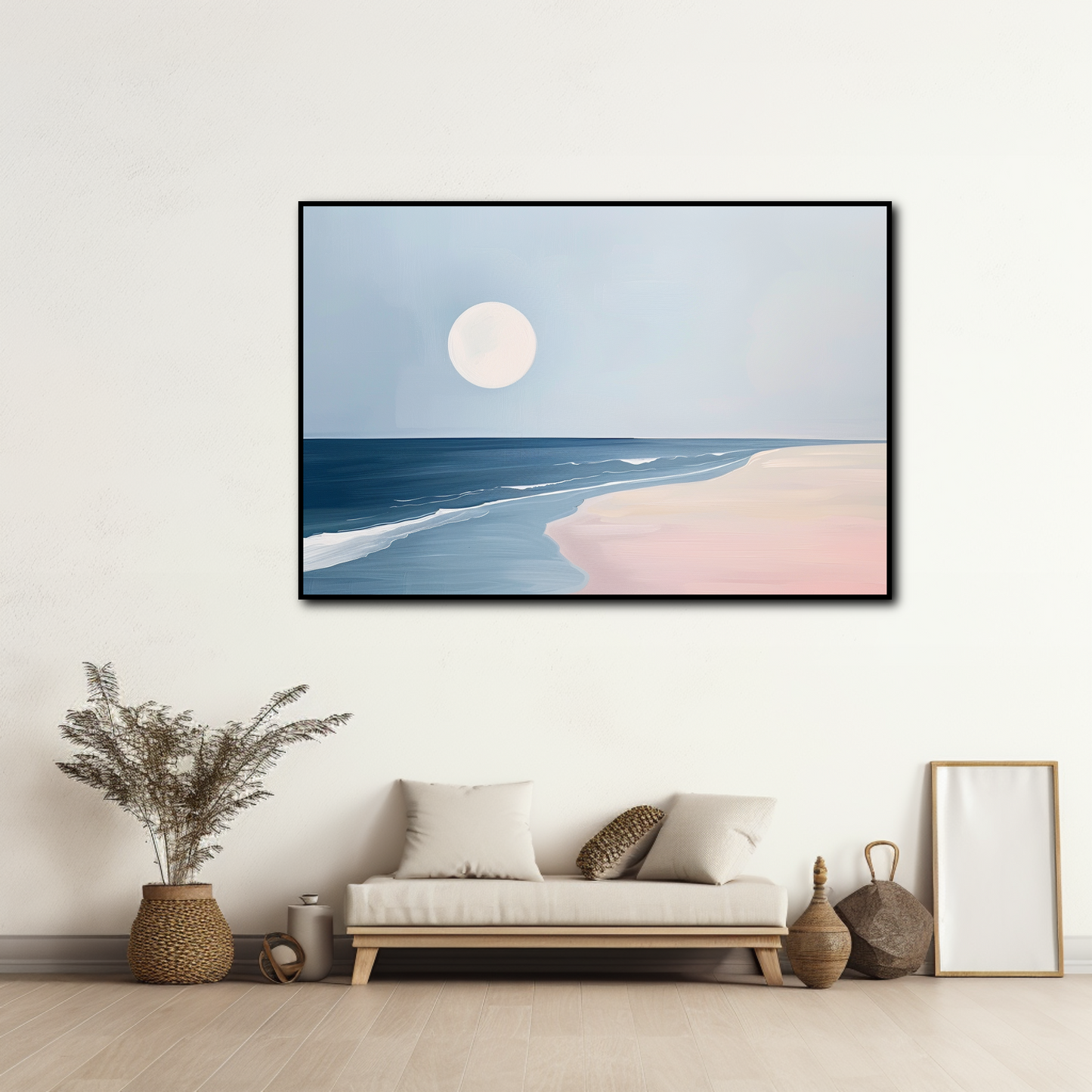 Tableau entre Plage et Lune