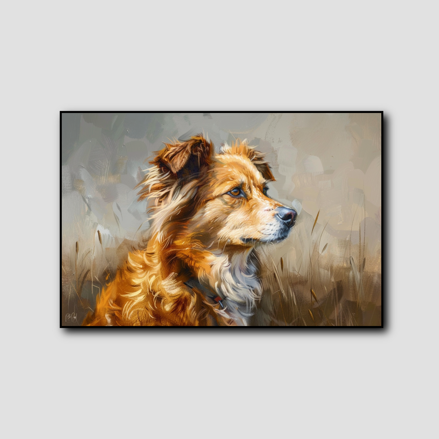 Tableau Chien Peinture