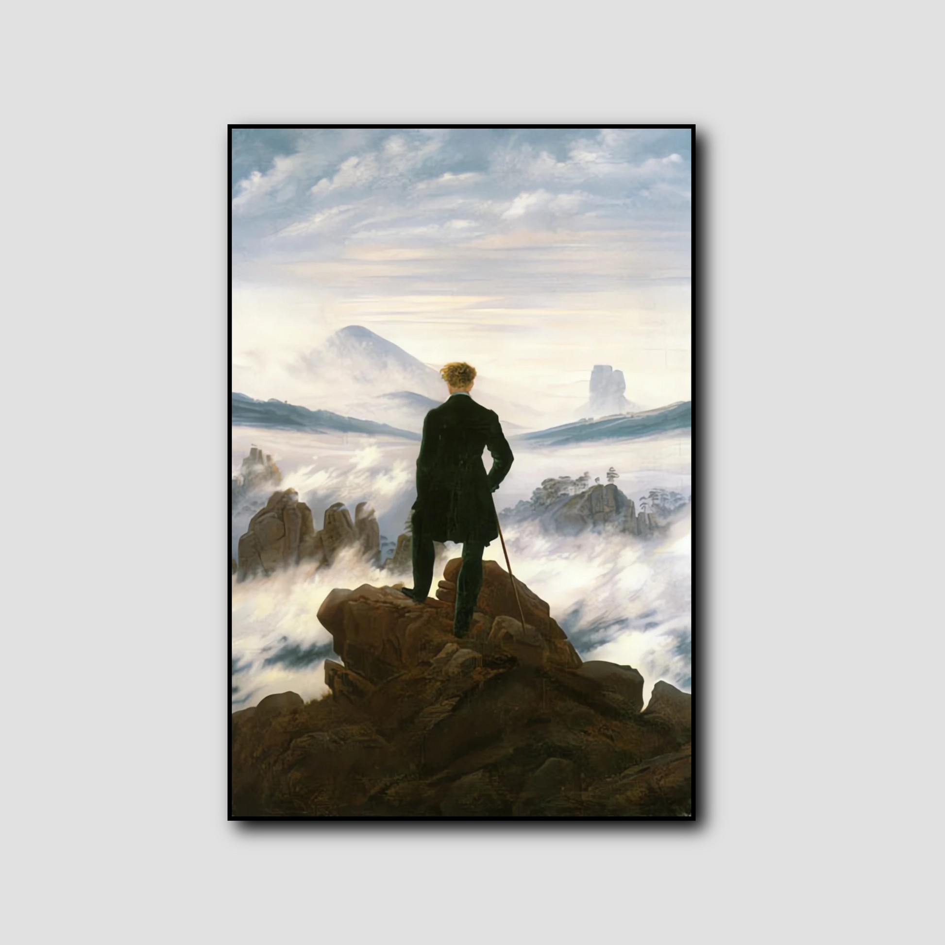 Le Voyageur contemplant une mer de nuages - Caspar David Friedrich