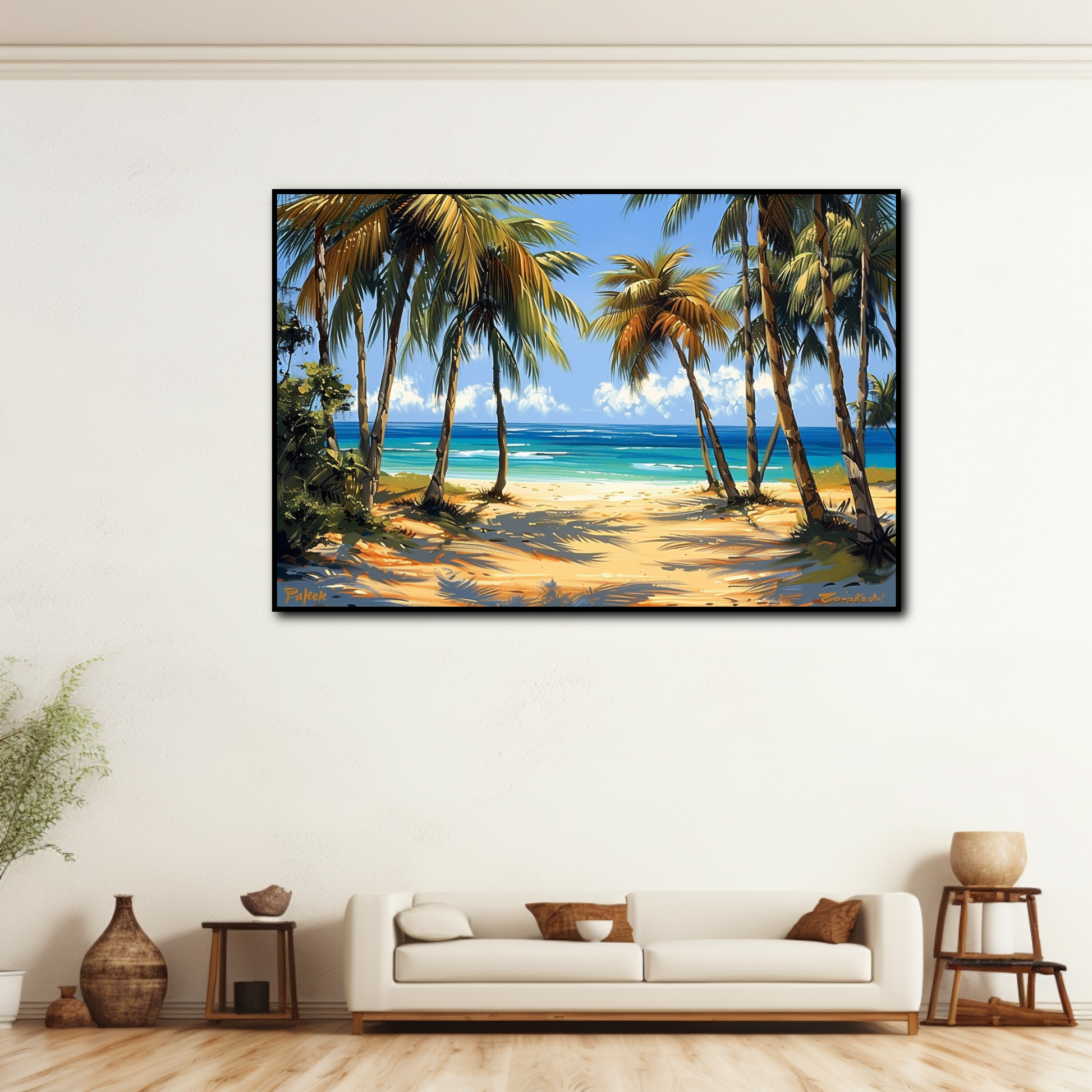 Tableau Plage de Cocotiers