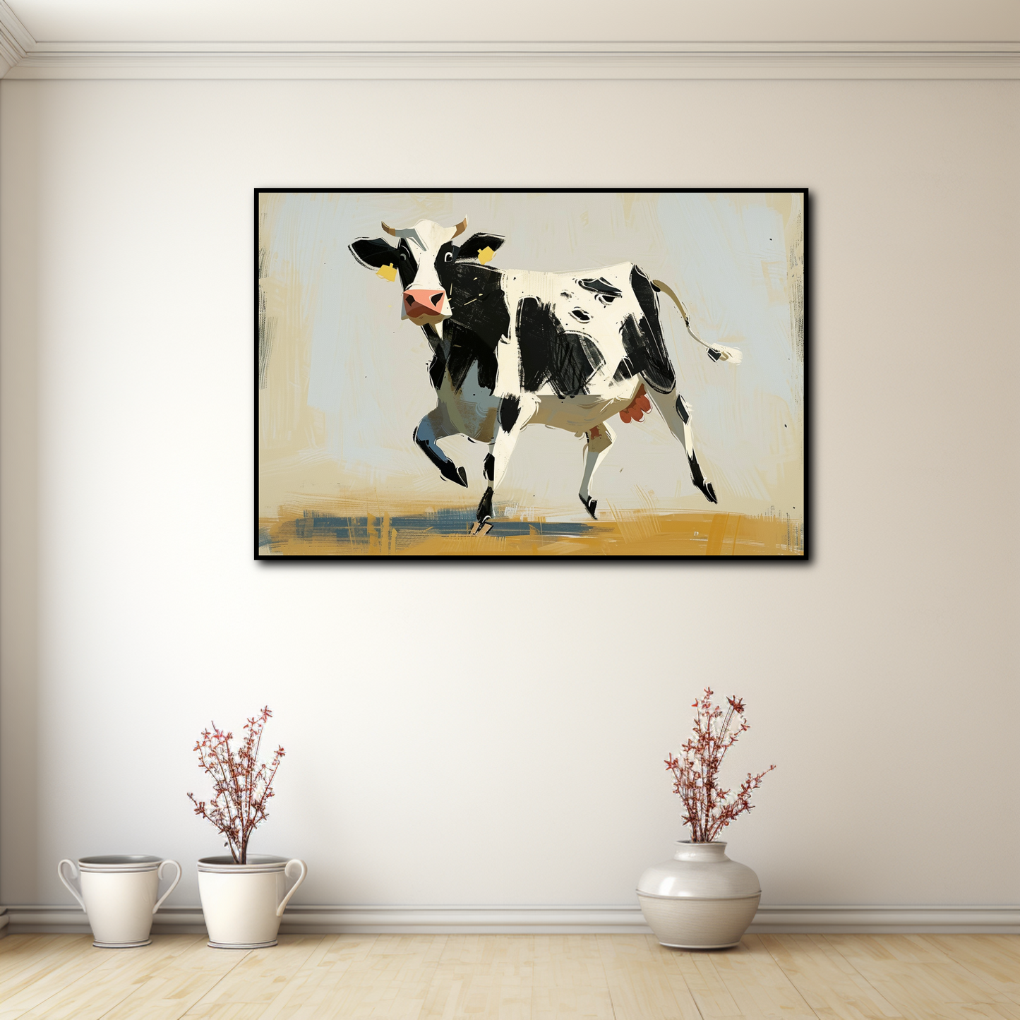 Peinture Vache Rigolote