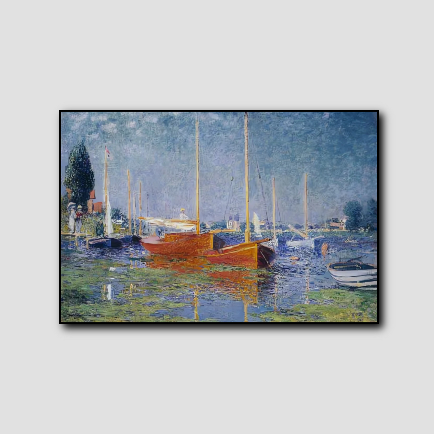 Les bateaux rouges, Argenteuil - Claude Monet