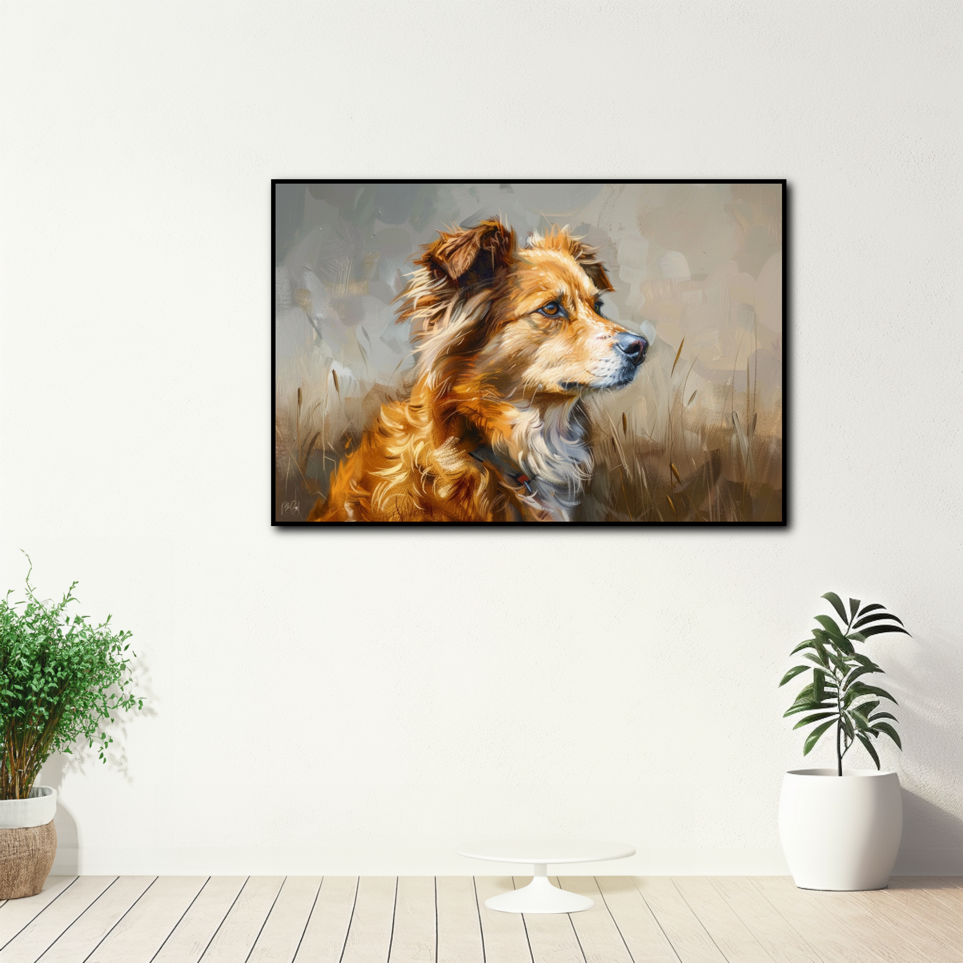 Tableau Chien Peinture