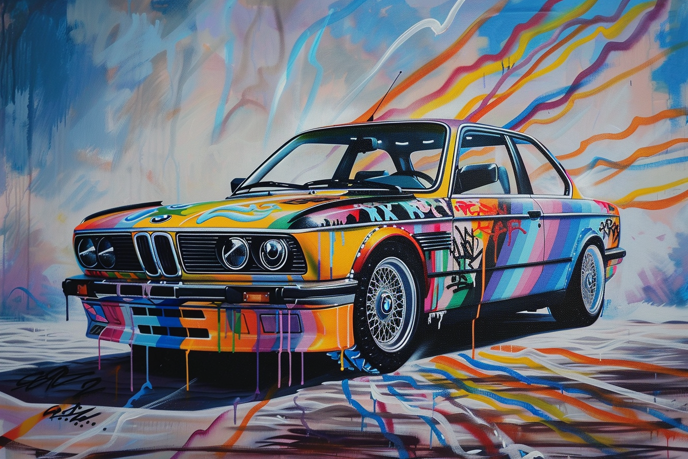 Tableau BMW Graffiti