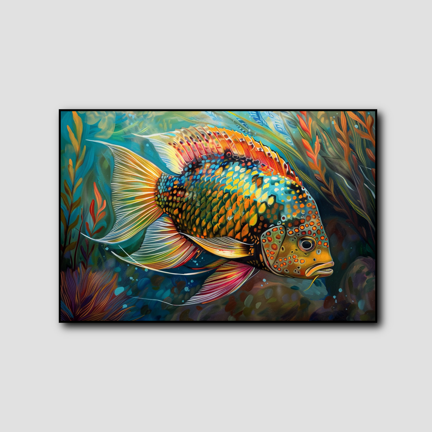 Peinture Poisson Exotique