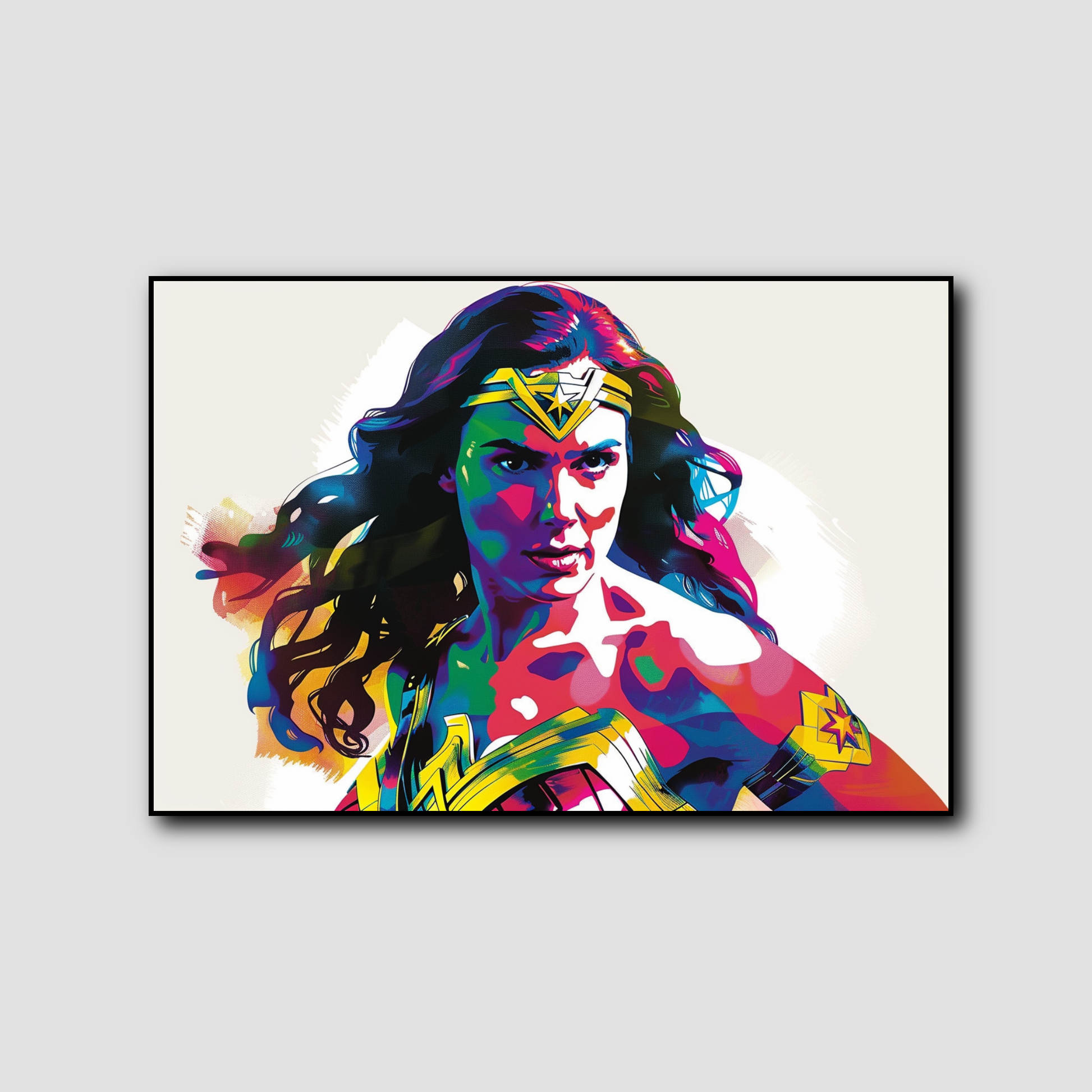 Tableau Wonder Woman super héros Dc Comics Pop Art