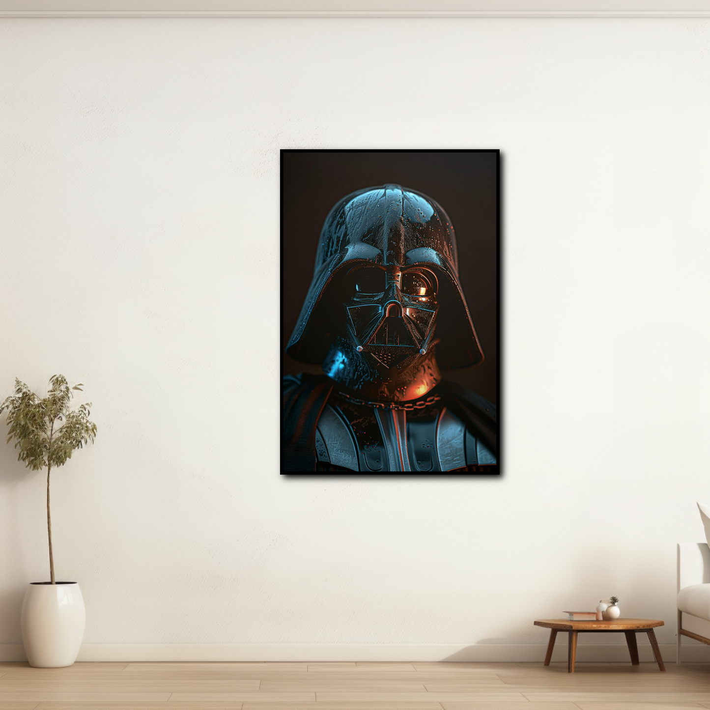 Tableau déco portrait Dark Vador peinture numérique