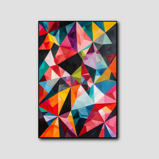 Tableau Géométrique Multicolore