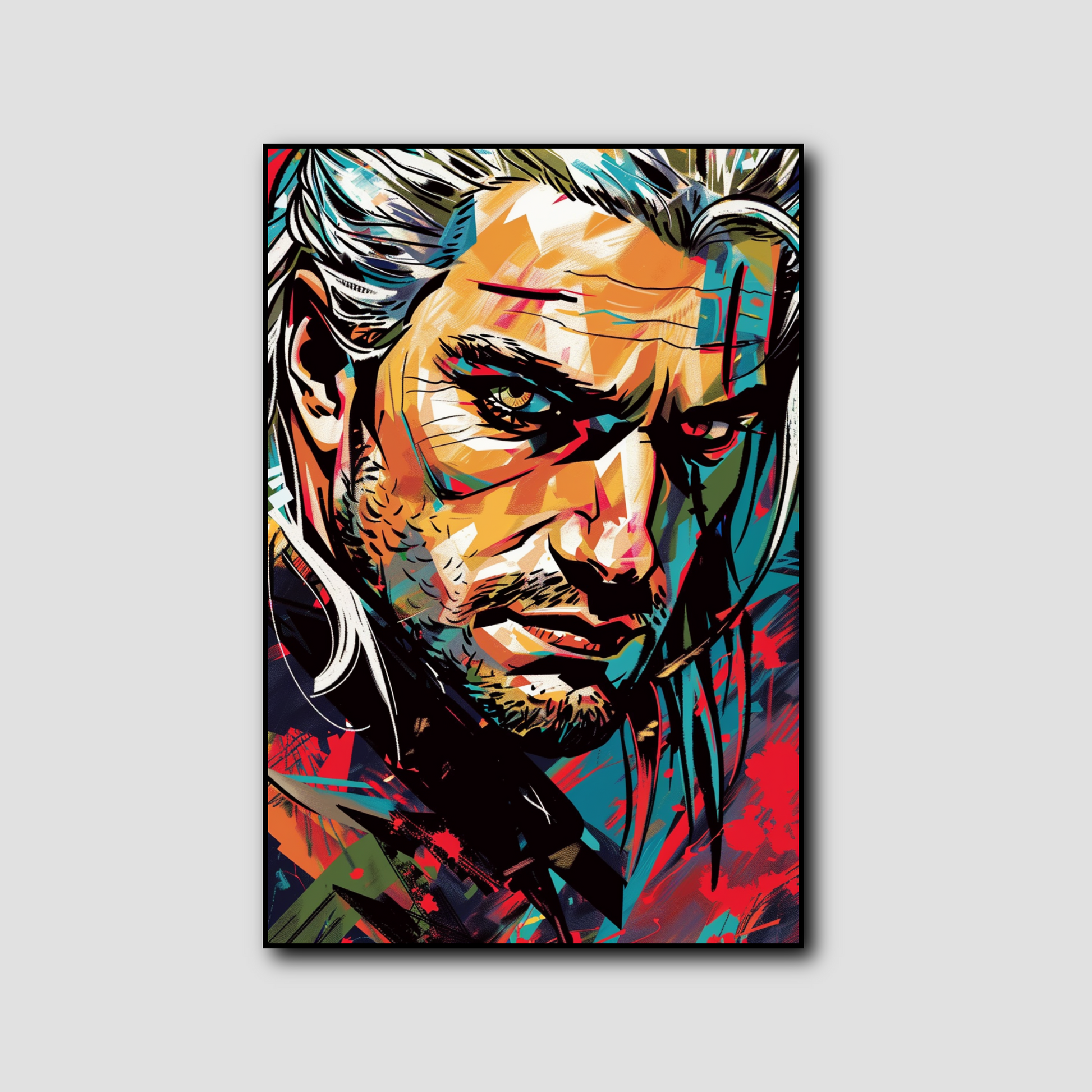 Tableau déco The Witcher Henry Cavill Pop-Art