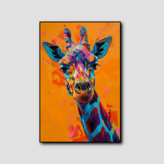 Tableau Tête de Girafe